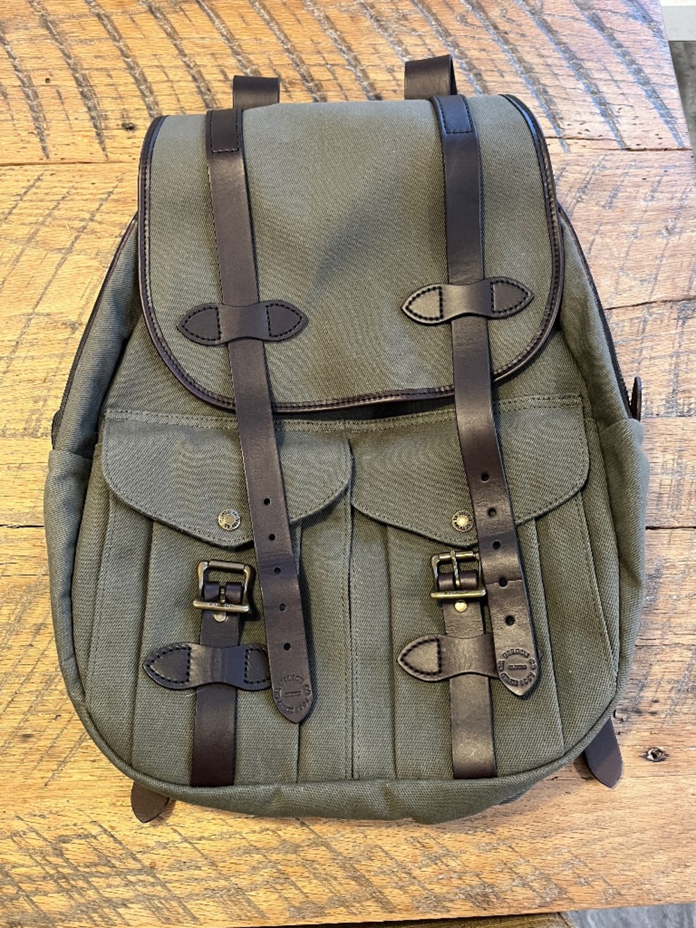 Filson Large Twill Otter Green Backpack/Rucksack NWT